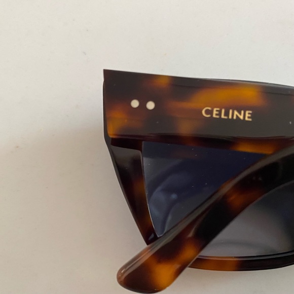 Brand New Brown Black Tortoise Celine Sunglasses Chic Rectangular 90’s Style - Picture 5 of 9